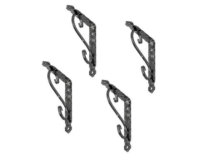 siwitec schmiedeeiserne Konsole in antiker Optik, schwarzer von MARKENBAUMARKT24