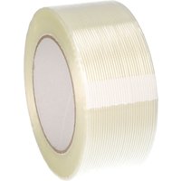 Markenlos - Filamentklebeband Rolle: 50 mm x 50 lfm transparent längsverstärkt von MARKENLOS