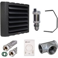 Lufterhitzer Reventon HC30-3S + Drehzahlregler mit Thermostat + Konsole + Schlauch 40cm + T-Stück +Automatischer Schnellentlüfter Lufterhitzer Reventon HC30-3S + Drehzahlregler mit Thermostat + Konsole + Schlauch 40cm + T-Stück +Automatischer Schnellentlüfter von MARKENLOS