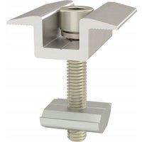 Markenlos - 10 st. Mittelklemme 35mm + T-Nut Set Photovoltaik-Module Solar pv alu von MARKENLOS