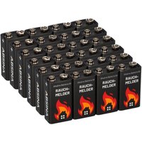 Markenlos - 24x 9V-Block Rauchmelder Batterie für Rauchwarnmelder Messgeräte Spielzeuge von MARKENLOS