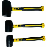 Markenlos - Gummihammer Hammer Ausbeulhammer 370/500/1200g Schonhammer Gummi 3 tlg Set von MARKENLOS