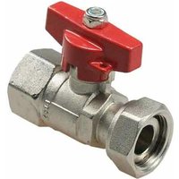 Markenlos - Kugelhahn 1' x 1' Überwurf Wasserzählerverschraubung inkl. Dichtung von MARKENLOS