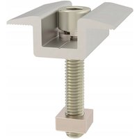 Markenlos - Mittelklemme 40mm + Vierkantmutter Set Photovoltaik-Module Solar pv alu von MARKENLOS