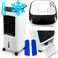 Markenlos - Mobiler Standventilator R180 Ventilator Lüftkühler Lüfter Schwenkbar mit Wasser und Eispacks für zusätzliche Kühlung Luftbefeuchtung von MARKENLOS