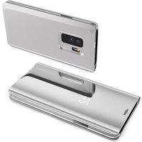 cofi1453® Smart View Spiegel Mirror Smart Cover Schale Etui kompatibel mit Samsung Galaxy M21 (M215F) Schutzhülle Tasche Case Schutz Clear Silber von MARKENLOS