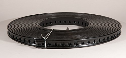 Montagelochband 14 KS Stahlkern mit Kunststoffumantelt; Farbe Schwarz; Breite ca. 14mm; Dicke 2,5-3mm; Bandlänge 10m von MARKENPRODUKT