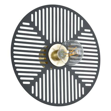 Market Set Waterlily Wandlampe Wandleuchte Leuchte Lampe Licht Wandlicht Schwarz B-Ware von MARKET SET