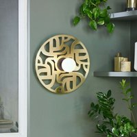 [NEUWERTIG] B-Ware Market Set Labyrinthe Wandlampe Leuchte Wandleuchte Messing ø 40 Cm Beleuchtung von MARKET SET