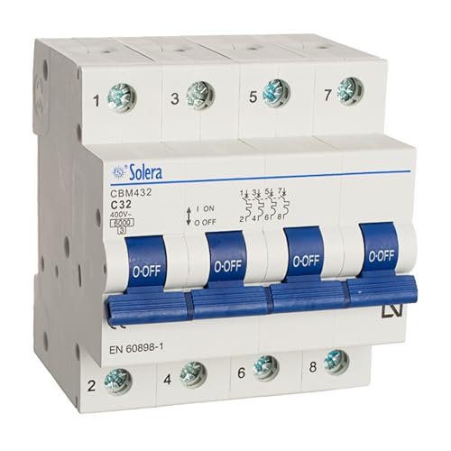 Solera® CBM432 Leitungsschutzschalter, C32, 4P, 4M, 6 kA, 32 A • 1 Stück von MARKETCONNECT