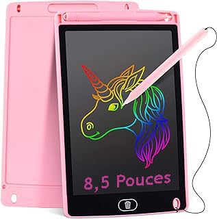 Kinder-Tablet, Magische Schiefertafel für Kinder, mit 2 Eingabestiften, magisches Schreibtablett, LCD-Display, Regenbogen für Kinder von MARKETIFAR
