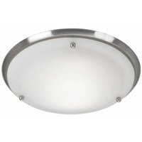 Markslojd - e - 1 Licht Badezimmer runde Deckenleuchte Stahl IP44, E27 von MARKSLOJD