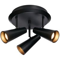 Markslojd CREST Deckenstrahler 3-flammig rund schwarz von MARKSLOJD