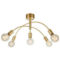 Markslojd - cygnus Halbbündige Deckenleuchte mit mehreren Armen, goldfarben lackiert Markslojd - cygnus Halbbündige Deckenleuchte mit mehreren Armen, goldfarben lackiert von MARKSLOJD