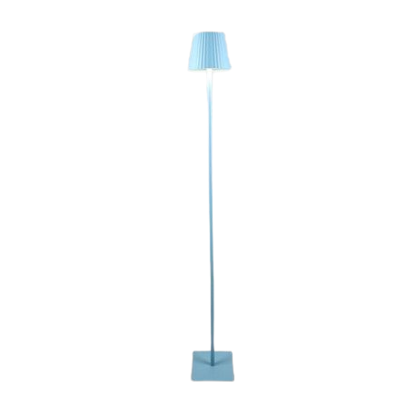 LED Outdoor Akku Stehleuchte Metall Dimmbar Touch USB-C IP44 14x14x120cm Blau Stehleuchten von MARKT35A