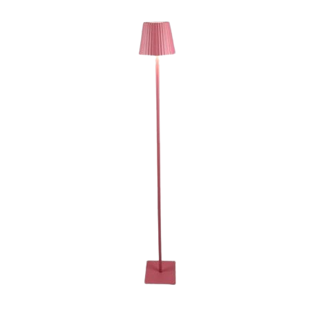 LED Outdoor Akku Stehleuchte Metall Dimmbar Touch USB-C IP44 14x14x120cm Pink Stehleuchten von MARKT35A