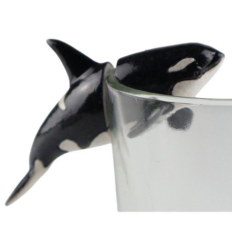 Magnet ORCA Polyresin Schwarz Weiß 5,3x10,7x5,5cm Vasen + Kerzenständer Magnet ORCA Polyresin Schwarz Weiß 5,3x10,7x5,5cm Vasen + Kerzenständer von MARKT35G