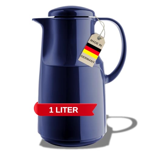 MARKUTEC Concord Flat Kunststoff-Thermoskanne – 1 Liter – Dunkelblau – Hochwertiger Glaseinsatz – Ergonomischer Schraubverschluss – Ideal für Kaffee & Tee MARKUTEC Concord Flat Kunststoff-Thermoskanne – 1 Liter – Dunkelblau – Hochwertiger Glaseinsatz – Ergonomischer Schraubverschluss – Ideal für Kaffee & Tee von MARKUTEC