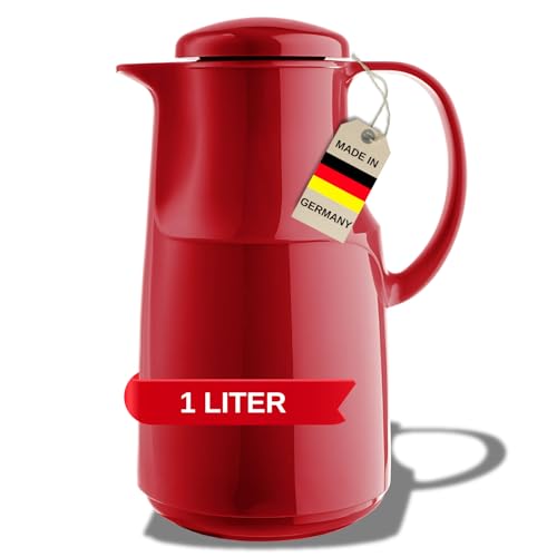 MARKUTEC Concord Flat Kunststoff-Thermoskanne – 1 Liter – Rot – Hochwertiger Glaseinsatz – Ergonomischer Schraubverschluss – Ideal für Kaffee & Tee MARKUTEC Concord Flat Kunststoff-Thermoskanne – 1 Liter – Rot – Hochwertiger Glaseinsatz – Ergonomischer Schraubverschluss – Ideal für Kaffee & Tee von MARKUTEC