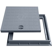 Marley Schachtdeckel mit Rahmen 30x30cm für Einlaufschacht Schachtabdeckung Kanaldeckel PVC von MARLEY DEUTSCHLAND