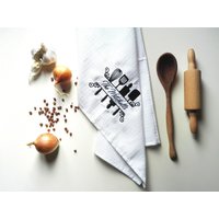 Monogrammiert Waffel Küchenhandtücher Set Vintage Leinen, Bestickt von MARLEstore