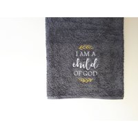 Personalisiertes Besticktes Tauftuch 100% Baumwolle von MARLEstore