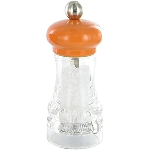 MARLUX s381.098384 Salzmühle, Acryl, transparent/orange 3,6 x 3,6 x 9,5 cm von DE BUYER