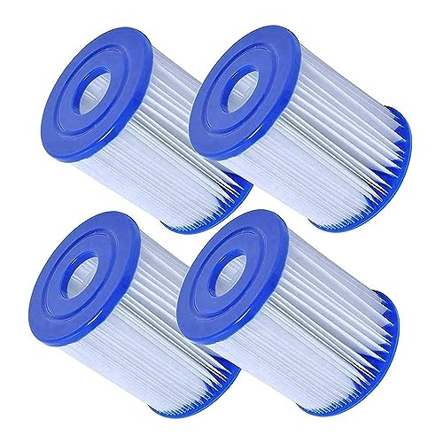 MARMODAY Poolfilter Typ I Filterkartuschen für Größe 1 Größe I Filterkartusche 4 Pack für Pools Aufblasbarer Poolfilter Einfache Installation von MARMODAY