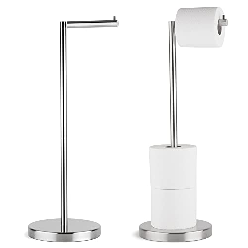 Marmolux Freistehender Toilettenpapierhalter - Aufbewahrung für 4 Rollen - Gebürstetes Stahl-Finish, SUS 304 Edelstahl - Freistehender Rollenhalter - Klopapierhalter Stehend - WC Garnitur - Organizer Marmolux Freistehender Toilettenpapierhalter - Aufbewahrung für 4 Rollen - Gebürstetes Stahl-Finish, SUS 304 Edelstahl - Freistehender Rollenhalter - Klopapierhalter Stehend - WC Garnitur - Organizer von MARMOLUX ACC