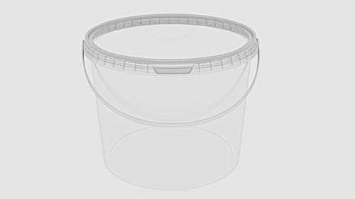 MARMOS-PLAST 1 x 10 Liter Eimer Set transparenter Kunststoffeimer mit Deckel stapelbarer Milch-/Vorratseimer Honigeimer Behälter Lebensmittelfreigabe Lebensmittelechte Leereimer für Mehl Wassereimer MARMOS-PLAST 1 x 10 Liter Eimer Set transparenter Kunststoffeimer mit Deckel stapelbarer Milch-/Vorratseimer Honigeimer Behälter Lebensmittelfreigabe Lebensmittelechte Leereimer für Mehl Wassereimer von MARMOS-PLAST