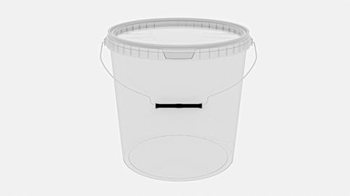 MARMOS-PLAST 1 x 20 Liter Eimer Set transparenter Kunststoffeimer mit Deckel stapelbarer Milch-/Vorratseimer Honigeimer Behälter Lebensmittelfreigabe Lebensmittelechte Leereimer für Mehl Wassereimer MARMOS-PLAST 1 x 20 Liter Eimer Set transparenter Kunststoffeimer mit Deckel stapelbarer Milch-/Vorratseimer Honigeimer Behälter Lebensmittelfreigabe Lebensmittelechte Leereimer für Mehl Wassereimer von MARMOS-PLAST