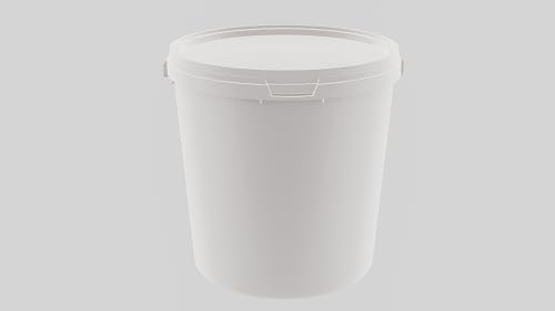 MARMOS-PLAST 1 x 30 Liter Eimer Set Weiß Kunststoffeimer mit Deckel stapelbarer Milch-/Vorratseimer Honigeimer Behälter Lebensmittelfreigabe Lebensmittelechte Leereimer für Mehl Wassereimer MARMOS-PLAST 1 x 30 Liter Eimer Set Weiß Kunststoffeimer mit Deckel stapelbarer Milch-/Vorratseimer Honigeimer Behälter Lebensmittelfreigabe Lebensmittelechte Leereimer für Mehl Wassereimer von MARMOS-PLAST