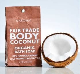 Maroma Körperseife Bio-Kokosbutter mit Minzduft von MAROMA