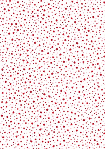Motivkarton "Mini-Sterne", 50 x 70 cm Rot Rot von MARPAJANSEN