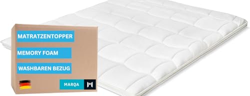 MARQA Topper, Matratzentopper Komfortschicht, Kaltschaum oder Visco Memory Foam, Reißverschlüsse, Waschbaren Bezug, für alle Betten und Matratzen geeiegnet (Kaltschaum, 180x200) von MARQA