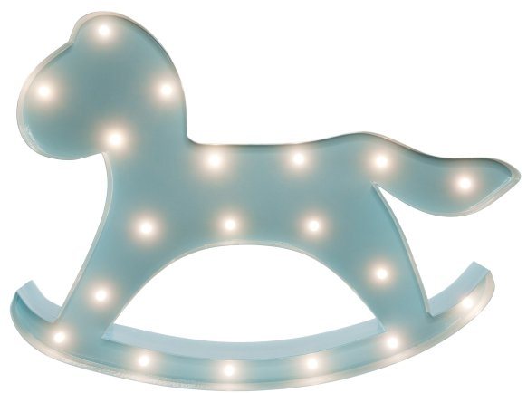 MARQUEE LIGHTS LED Dekolicht Hobbyhorse, LED fest integriert, Warmweiß, Wand-Tischlampe Hobbyhorse 19 festverbauten LEDs - 31x22 cm von MARQUEE LIGHTS