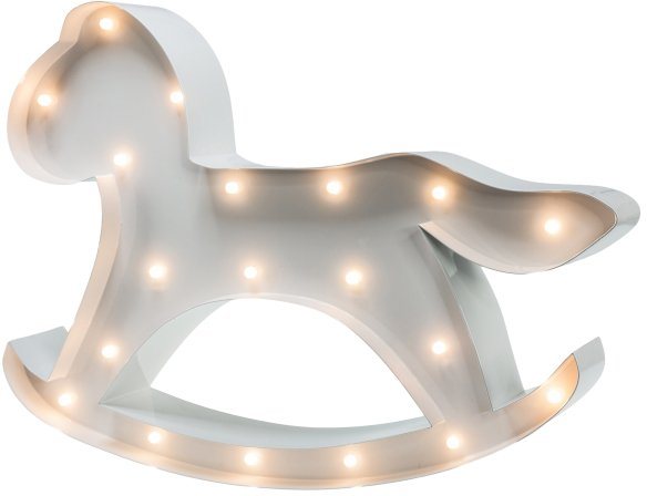 MARQUEE LIGHTS LED Dekolicht Hobbyhorse, LED fest integriert, Warmweiß, Wand-Tischlampe Hobbyhorse 19 festverbauten LEDs - 31x22 cm von MARQUEE LIGHTS