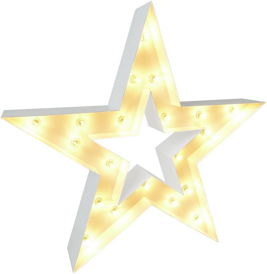 MARQUEE LIGHTS LED Dekolicht Star, ohne Leuchtmittel, Warmweiß, Wandlampe, Tischlampe Star 20 fLichtquellen E14 (exkl) - 122x122 cm von MARQUEE LIGHTS