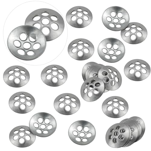 MARRTEUM 30 Stück Rohrbildschirmfilter, 8 mm Durchmesser, wiederverwendbarer kleiner Edelstahlfilter in konkaver Form mit 7 Löchern von MARRTEUM