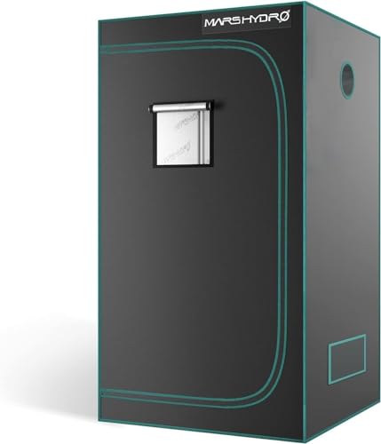 MARS HYDRO Growzelt 80x80x160cm,Indoor Grow Tent Reflektierende Mylar Zuchtzelte Hydrokultur,abnehmbaren Boden Tablett,für Pflanzen wachsen Raum von MARS HYDRO
