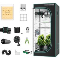 Mars Hydro - TS600 led Wachstumslicht 60x60cm Plant Tent Fan Kit, geeignet für 1-3 Pflanzen von MARS HYDRO