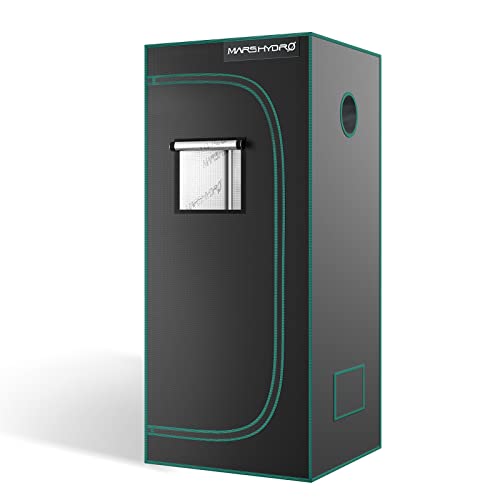 MARS HYDRO Growzelt 60x60x140cm,Indoor Grow Tent Reflektierende Mylar Zuchtzelte Hydrokultur,abnehmbaren Boden Tablett,für Pflanzen wachsen Raum von MARS HYDRO