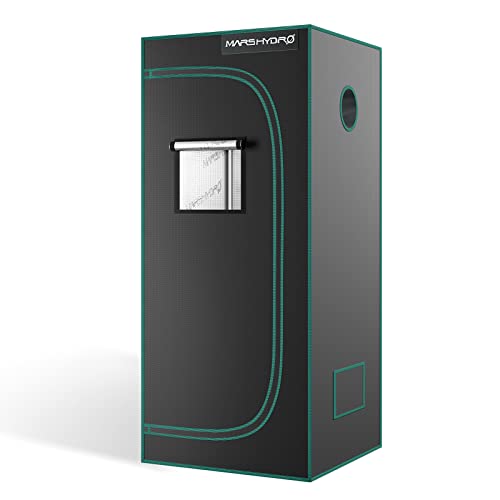 MARS HYDRO Growzelt 70x70x160cm,Indoor Grow Tent Reflektierende Mylar Zuchtzelte Hydrokultur,abnehmbaren Boden Tablett,für Pflanzen wachsen Raum von MARS HYDRO