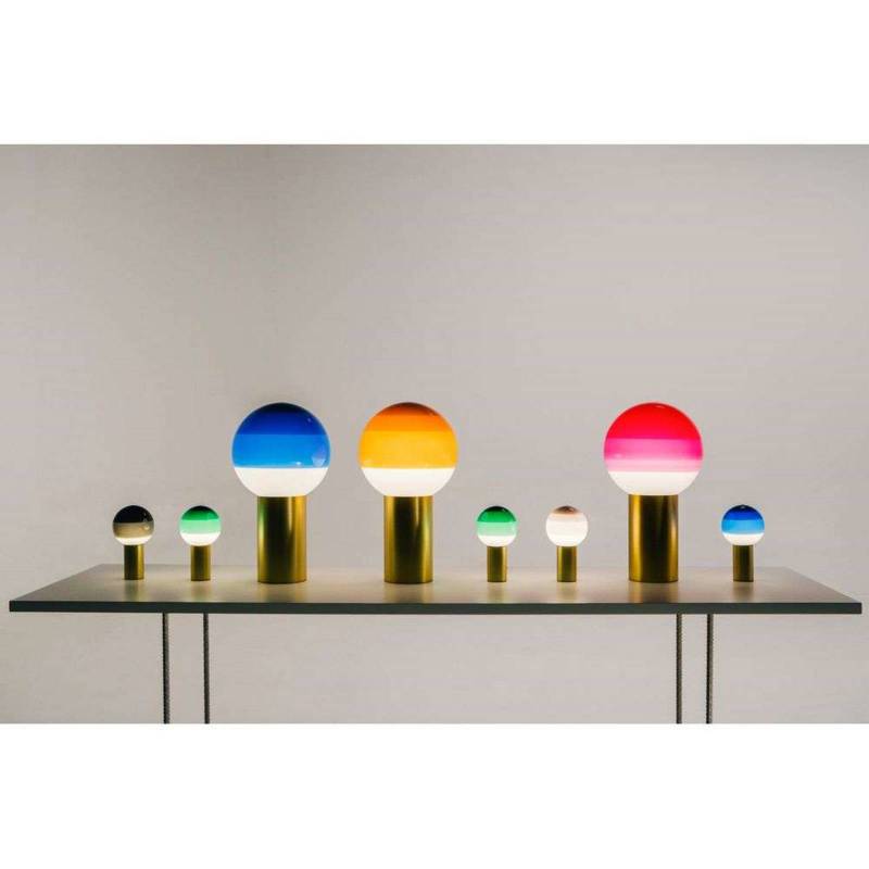 MARSET Akku-Tischlampe Dipping Light, grün/messing von MARSET