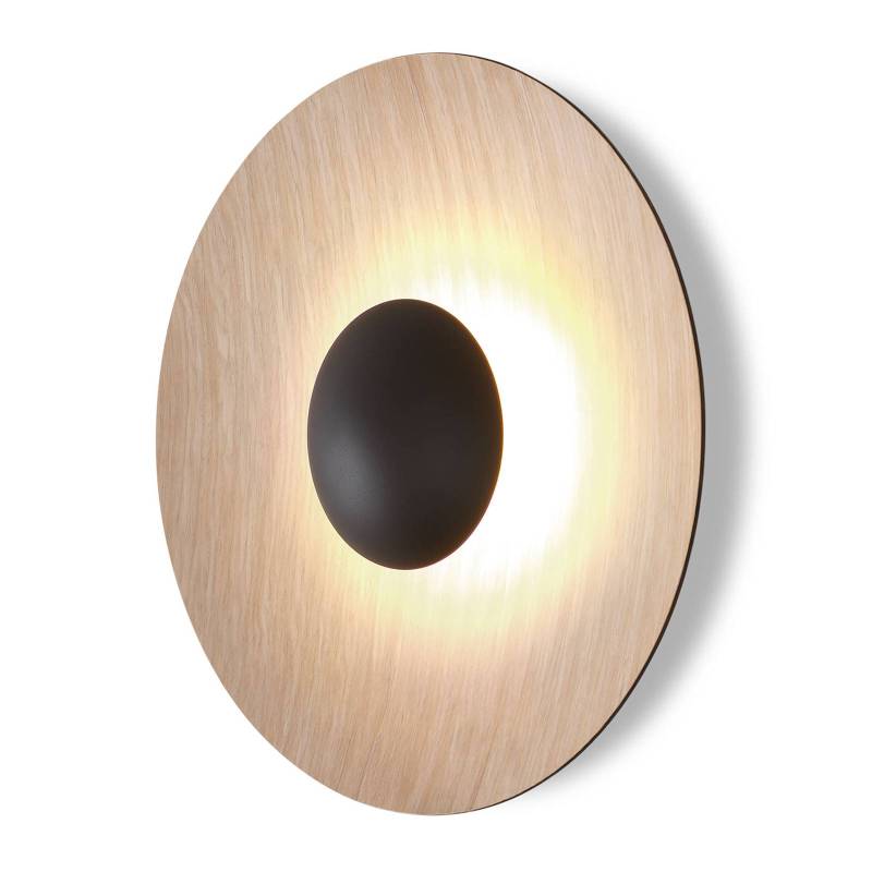 MARSET Ginger 32C LED-Wandlampe Ø32cm eiche/eiche von MARSET
