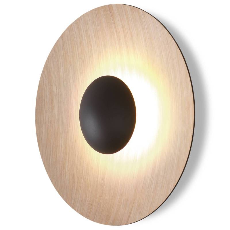 MARSET Ginger 42C LED-Wandlampe Ø42cm eiche/eiche von MARSET