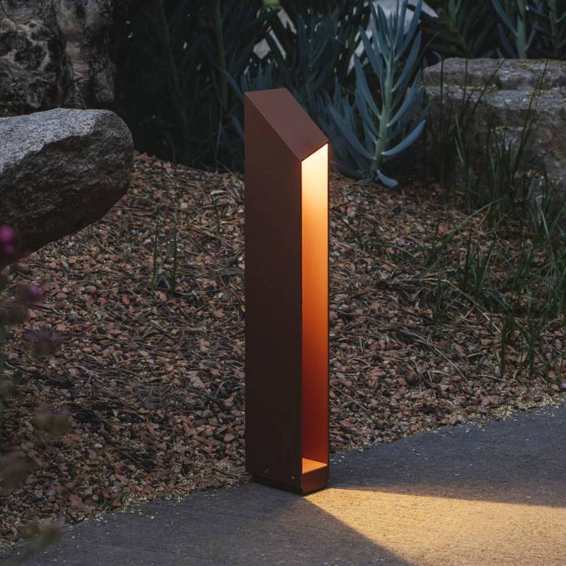 MARSET LED-Sockellampe Domus Höhe 55 cm rostfarben Aluminium von MARSET
