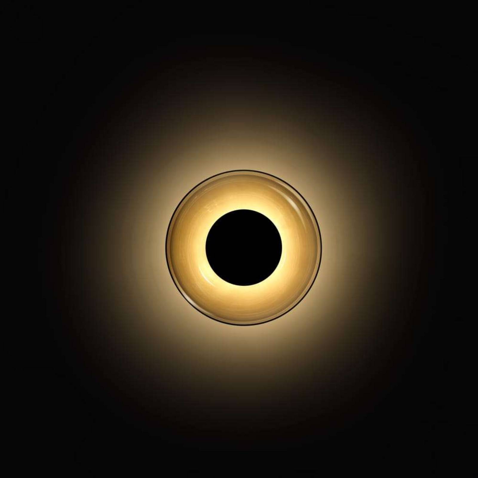 MARSET LED-Wandleuchte Aura, Ø 18 cm, rauchgrau/transparent MARSET LED-Wandleuchte Aura, Ø 18 cm, rauchgrau/transparent von MARSET