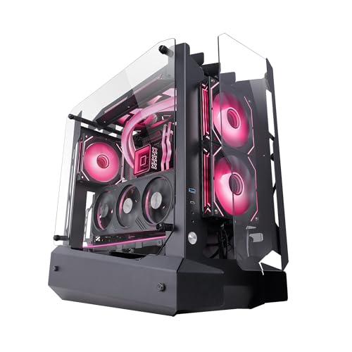 Mars Gaming MC-Edge, Gaming-ATX-Gehäuse, Open-Air-Design, Triple Gehärtetes Glas, Mid-Tower-PC-Gehäuse, Unterstützung Wasserkühlung 240mm, Internes Kabelmanagement-System, USB-C und USB 3.0, Schwarz Mars Gaming MC-Edge, Gaming-ATX-Gehäuse, Open-Air-Design, Triple Gehärtetes Glas, Mid-Tower-PC-Gehäuse, Unterstützung Wasserkühlung 240mm, Internes Kabelmanagement-System, USB-C und USB 3.0, Schwarz von Mars Gaming
