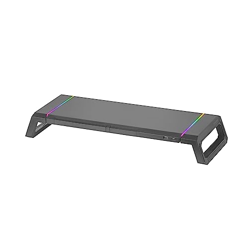 Mars Gaming MGS-ONE Schwarz, Chroma RGB Monitorständer, Verstellbare Größe, Smartphone- und Tablet-Ständer, Front USB 2.0 Mars Gaming MGS-ONE Schwarz, Chroma RGB Monitorständer, Verstellbare Größe, Smartphone- und Tablet-Ständer, Front USB 2.0 von Mars Gaming